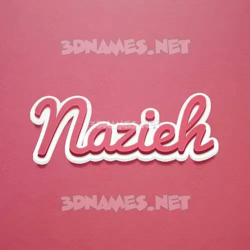 nazieh in Red Scribble style - 3D name wallpaper nazieh in Red Scribble style - 3D name wallpaper