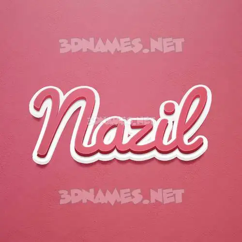 nazil in Red Scribble style - 3D name wallpaper nazil in Red Scribble style - 3D name wallpaper