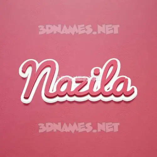 nazila in Red Scribble style - 3D name wallpaper nazila in Red Scribble style - 3D name wallpaper