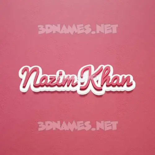 nazim khan in Red Scribble style - 3D name wallpaper nazim khan in Red Scribble style - 3D name wallpaper