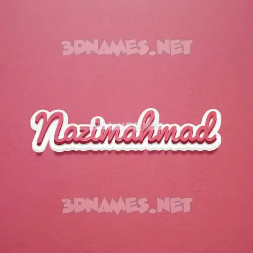 nazimahmad in Red Scribble style - 3D name wallpaper nazimahmad in Red Scribble style - 3D name wallpaper