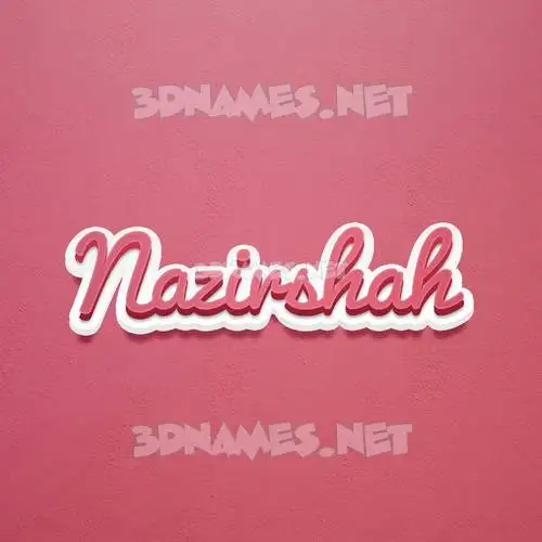 nazirshah in Red Scribble style - 3D name wallpaper nazirshah in Red Scribble style - 3D name wallpaper
