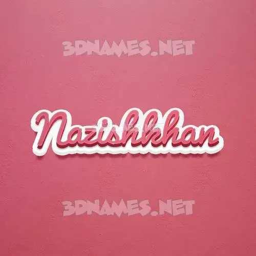 nazishkhan in Red Scribble style - 3D name wallpaper nazishkhan in Red Scribble style - 3D name wallpaper