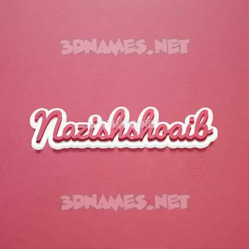 nazishshoaib in Red Scribble style - 3D name wallpaper nazishshoaib in Red Scribble style - 3D name wallpaper