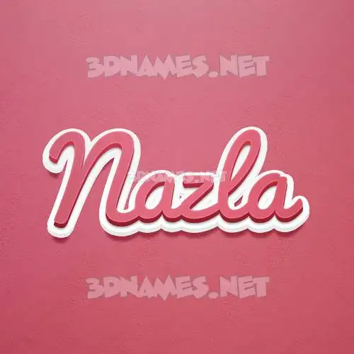 nazla in Red Scribble style - 3D name wallpaper nazla in Red Scribble style - 3D name wallpaper