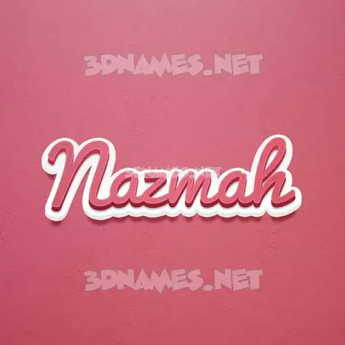nazmah in Red Scribble style - 3D name wallpaper nazmah in Red Scribble style - 3D name wallpaper