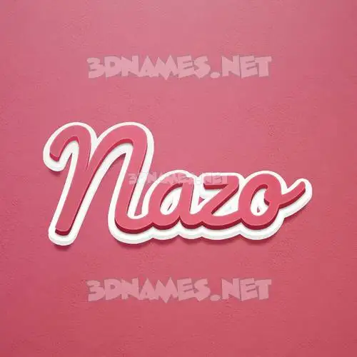 nazo in Red Scribble style - 3D name wallpaper nazo in Red Scribble style - 3D name wallpaper