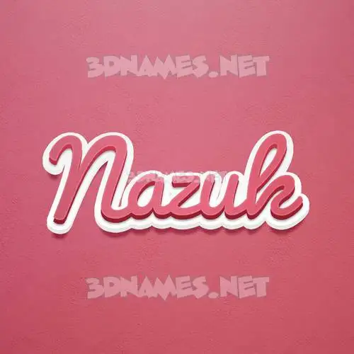 nazuk in Red Scribble style - 3D name wallpaper nazuk in Red Scribble style - 3D name wallpaper