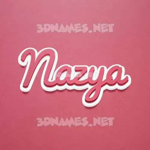 nazya in Red Scribble style - 3D name wallpaper nazya in Red Scribble style - 3D name wallpaper