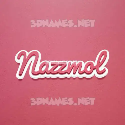 nazzmol in Red Scribble style - 3D name wallpaper nazzmol in Red Scribble style - 3D name wallpaper