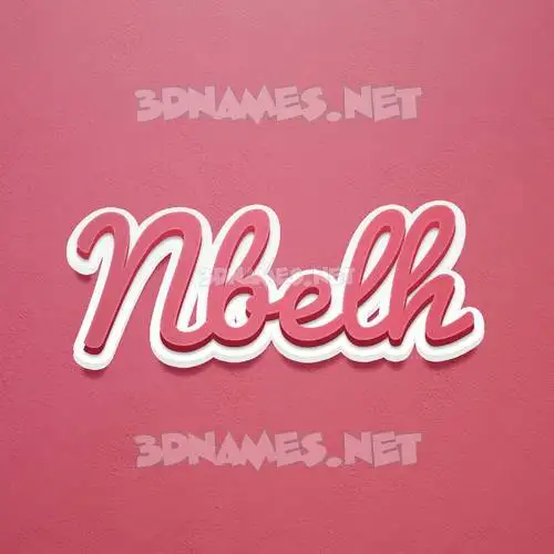 nbelh in Red Scribble style - 3D name wallpaper nbelh in Red Scribble style - 3D name wallpaper