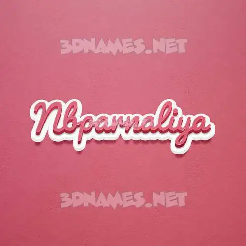 nbparnaliya in Red Scribble style - 3D name wallpaper nbparnaliya in Red Scribble style - 3D name wallpaper