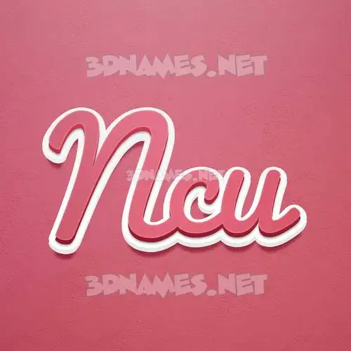 ncu in Red Scribble style - 3D name wallpaper ncu in Red Scribble style - 3D name wallpaper