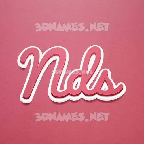 nds in Red Scribble style - 3D name wallpaper nds in Red Scribble style - 3D name wallpaper