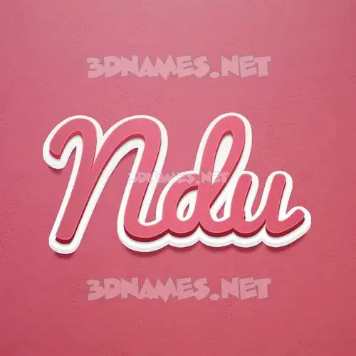 ndu in Red Scribble style - 3D name wallpaper ndu in Red Scribble style - 3D name wallpaper