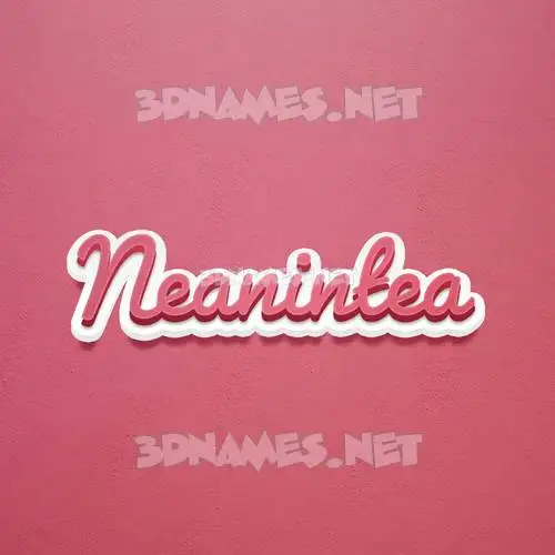 neanintea in Red Scribble style - 3D name wallpaper neanintea in Red Scribble style - 3D name wallpaper