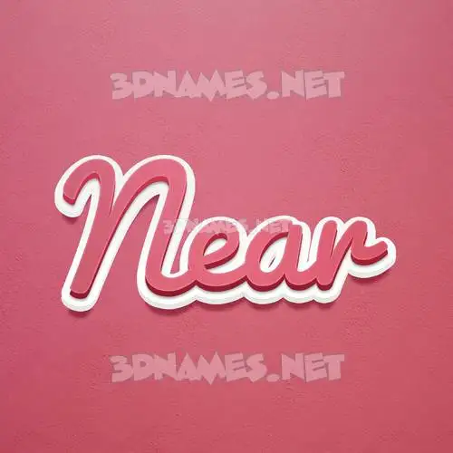 near in Red Scribble style - 3D name wallpaper near in Red Scribble style - 3D name wallpaper