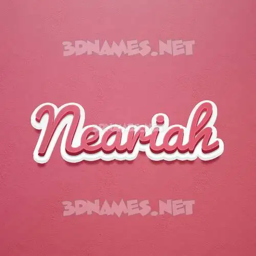 neariah in Red Scribble style - 3D name wallpaper neariah in Red Scribble style - 3D name wallpaper