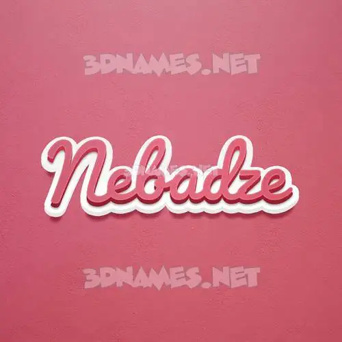 nebadze in Red Scribble style - 3D name wallpaper nebadze in Red Scribble style - 3D name wallpaper