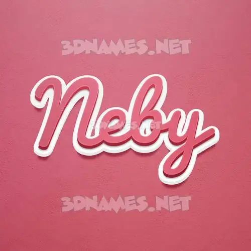 neby in Red Scribble style - 3D name wallpaper neby in Red Scribble style - 3D name wallpaper
