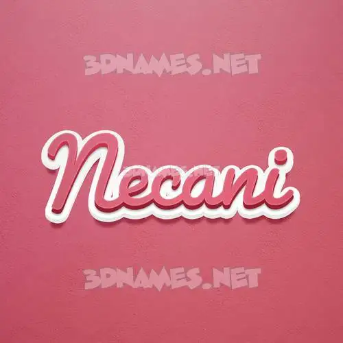 necani in Red Scribble style - 3D name wallpaper necani in Red Scribble style - 3D name wallpaper