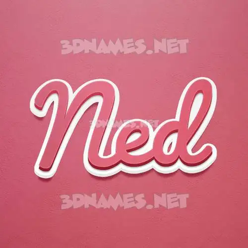 ned in Red Scribble style - 3D name wallpaper ned in Red Scribble style - 3D name wallpaper