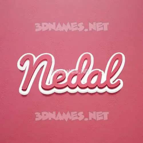 nedal in Red Scribble style - 3D name wallpaper nedal in Red Scribble style - 3D name wallpaper