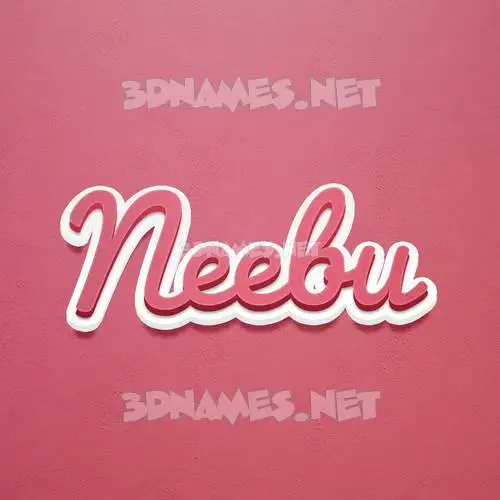 neebu in Red Scribble style - 3D name wallpaper neebu in Red Scribble style - 3D name wallpaper