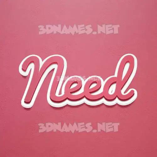 need in Red Scribble style - 3D name wallpaper need in Red Scribble style - 3D name wallpaper