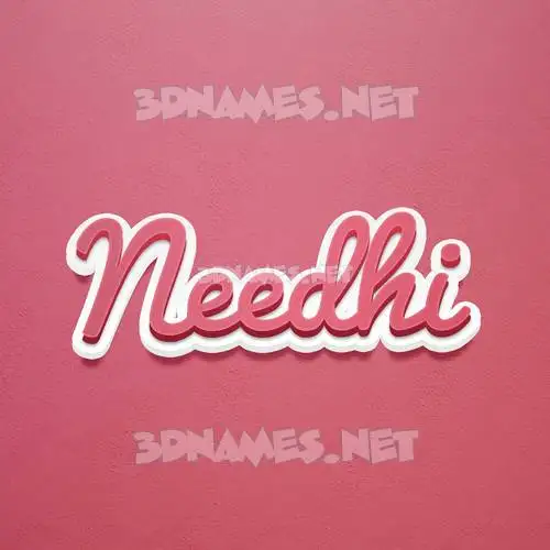 needhi in Red Scribble style - 3D name wallpaper needhi in Red Scribble style - 3D name wallpaper