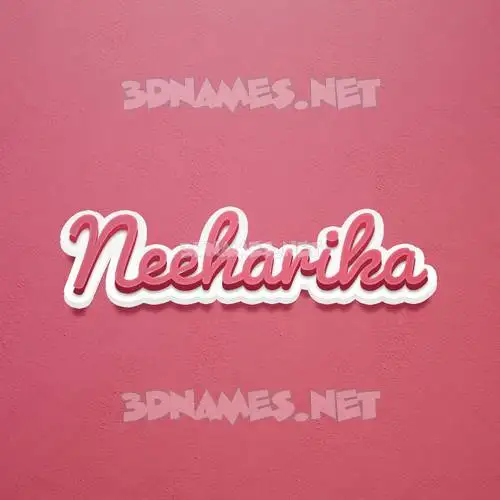 neeharika in Red Scribble style - 3D name wallpaper neeharika in Red Scribble style - 3D name wallpaper