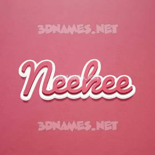 neekee in Red Scribble style - 3D name wallpaper neekee in Red Scribble style - 3D name wallpaper