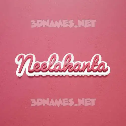 neelakanta in Red Scribble style - 3D name wallpaper neelakanta in Red Scribble style - 3D name wallpaper