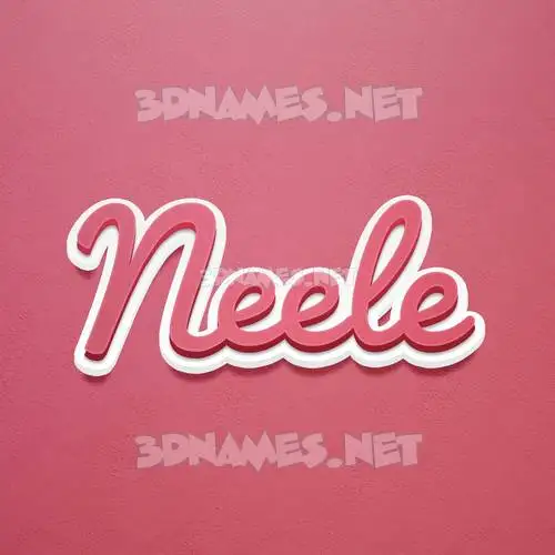 neele in Red Scribble style - 3D name wallpaper neele in Red Scribble style - 3D name wallpaper