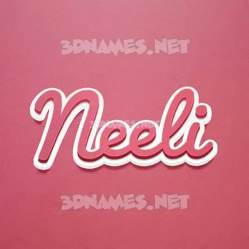 neeli in Red Scribble style - 3D name wallpaper neeli in Red Scribble style - 3D name wallpaper