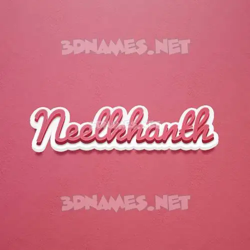 neelkhanth in Red Scribble style - 3D name wallpaper neelkhanth in Red Scribble style - 3D name wallpaper