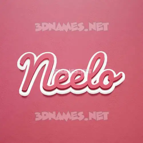 neelo in Red Scribble style - 3D name wallpaper neelo in Red Scribble style - 3D name wallpaper