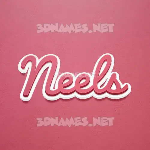 neels in Red Scribble style - 3D name wallpaper neels in Red Scribble style - 3D name wallpaper