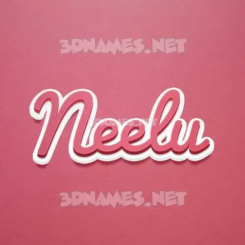 neelu in Red Scribble style - 3D name wallpaper neelu in Red Scribble style - 3D name wallpaper