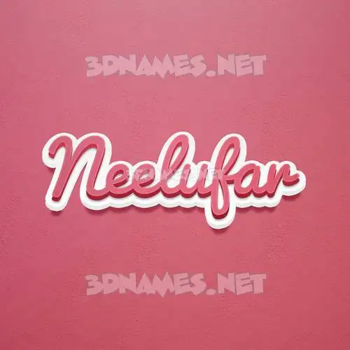 neelufar in Red Scribble style - 3D name wallpaper neelufar in Red Scribble style - 3D name wallpaper