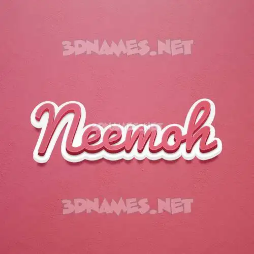 neemoh in Red Scribble style - 3D name wallpaper neemoh in Red Scribble style - 3D name wallpaper
