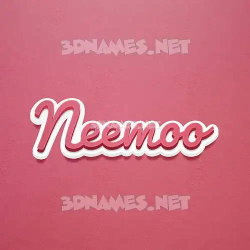 neemoo in Red Scribble style - 3D name wallpaper neemoo in Red Scribble style - 3D name wallpaper