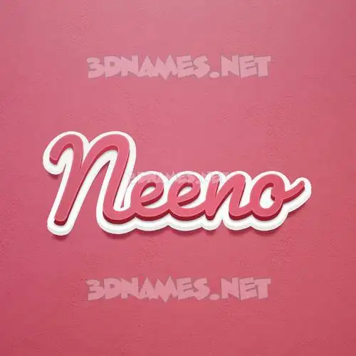 neeno in Red Scribble style - 3D name wallpaper neeno in Red Scribble style - 3D name wallpaper