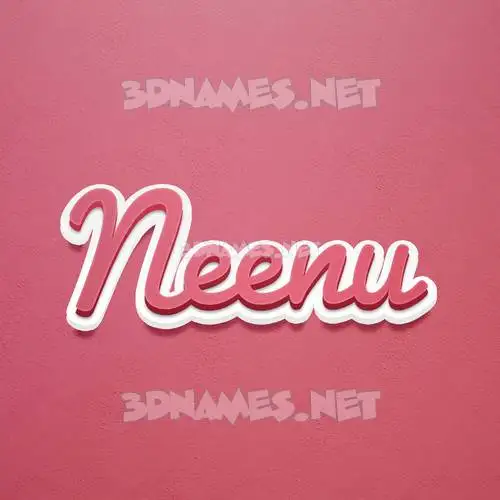 neenu in Red Scribble style - 3D name wallpaper neenu in Red Scribble style - 3D name wallpaper
