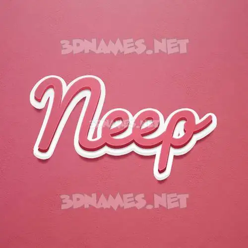 neep in Red Scribble style - 3D name wallpaper neep in Red Scribble style - 3D name wallpaper