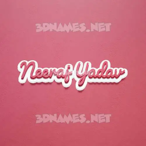 neeraj yadav in Red Scribble style - 3D name wallpaper neeraj yadav in Red Scribble style - 3D name wallpaper