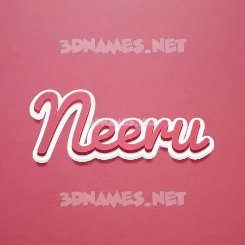 neeru in Red Scribble style - 3D name wallpaper neeru in Red Scribble style - 3D name wallpaper