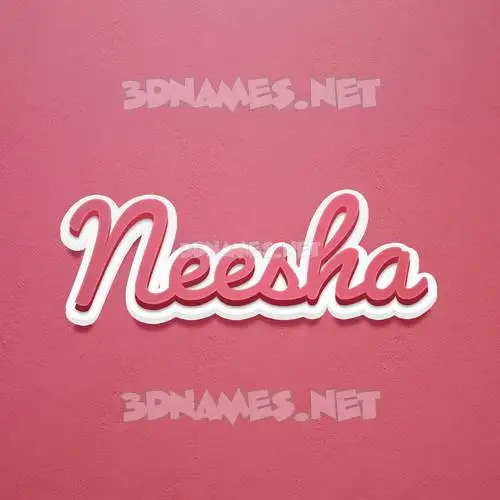 neesha in Red Scribble style - 3D name wallpaper neesha in Red Scribble style - 3D name wallpaper