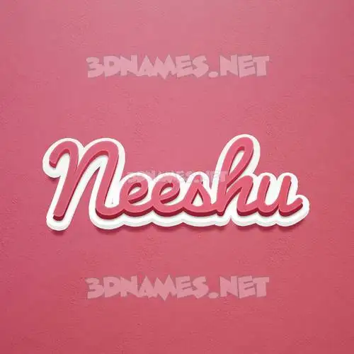 neeshu in Red Scribble style - 3D name wallpaper neeshu in Red Scribble style - 3D name wallpaper