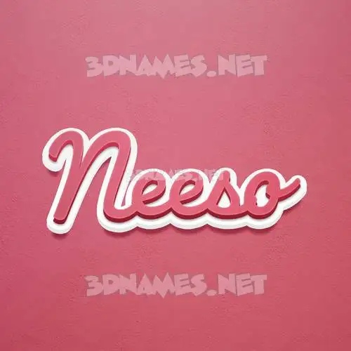 neeso in Red Scribble style - 3D name wallpaper neeso in Red Scribble style - 3D name wallpaper